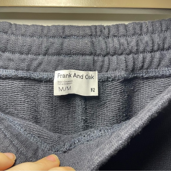 Frank And Oak Men’s Navy Blue Jogger Pants – Organic Cotton Sweatpants Size M - Picture 4 of 9